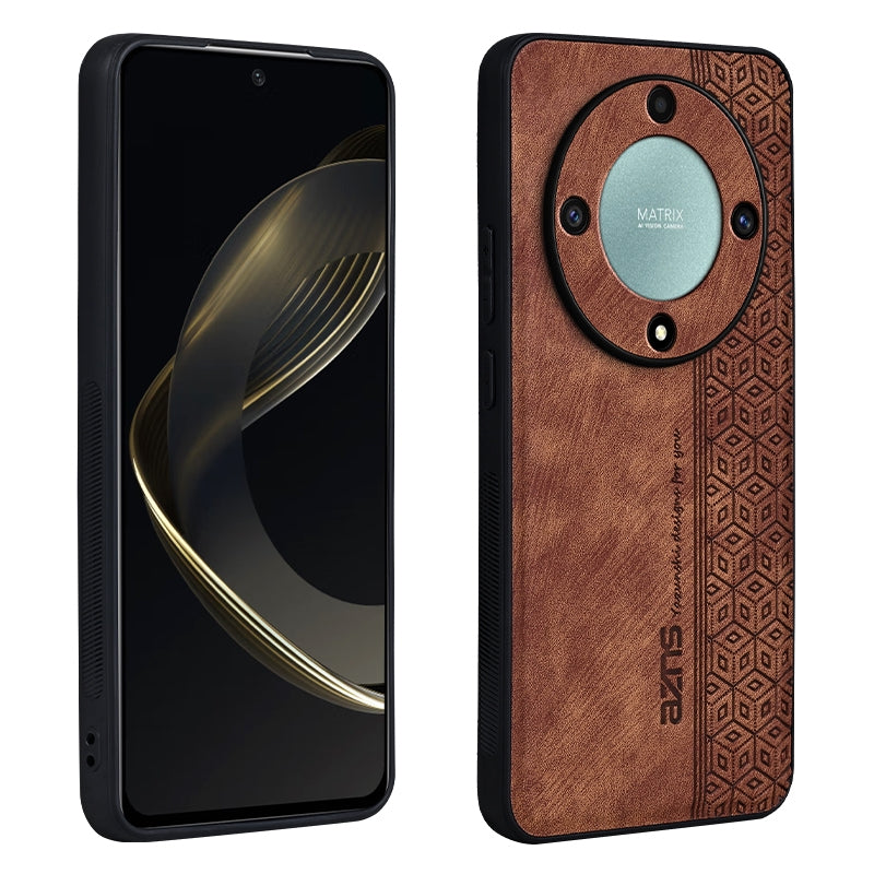 For-Honor-X9a-AZNS-3D-Embossed-Skin-Feel-Phone-Case(Brown)