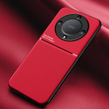 For-Honor-X9a-Classic-Tilt-Strip-Grain-Magnetic-PC-Hybrid-TPU-Phone-Case(Red)