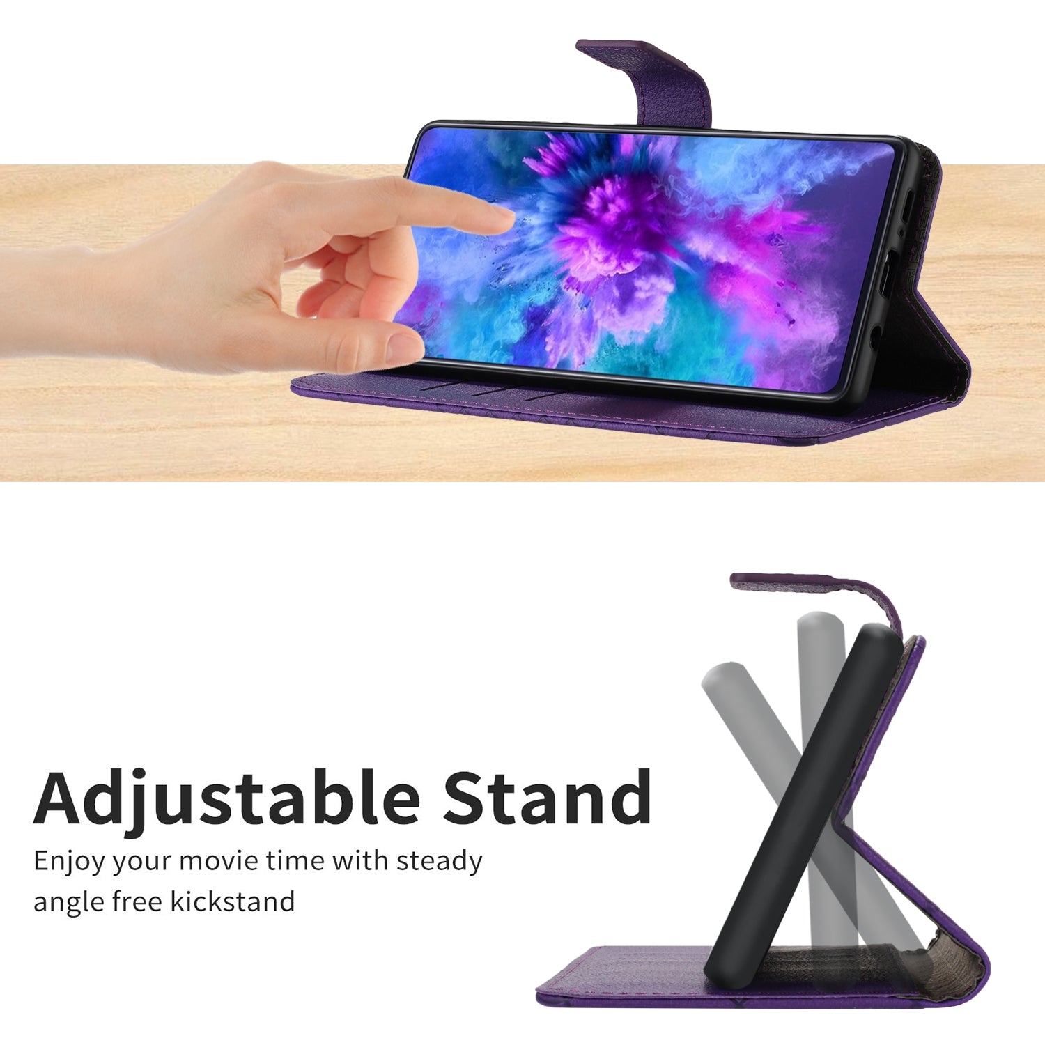 For-Honor-X9a-/-Magic5-Lite-5G-Rhombic-Grid-Texture-Leather-Phone-Case(Purple)