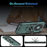 For-Honor-X9a-Shockproof-Metal-Ring-Holder-Phone-Case(Green)