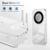 For-Honor-X9a-Anti-slip-Clear-Acrylic-Hybrid-TPU-Phone-Case(Transparent)