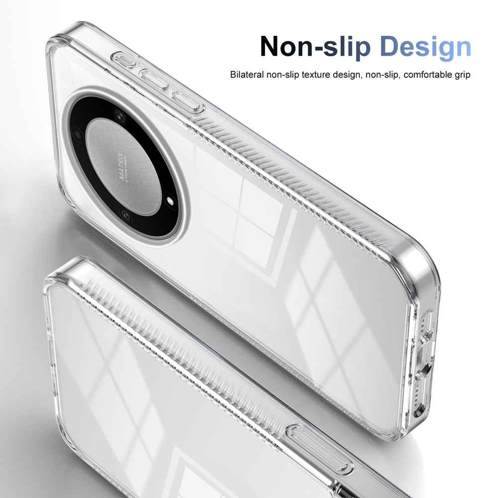 For-Honor-X9a-Anti-slip-Clear-Acrylic-Hybrid-TPU-Phone-Case(Transparent)