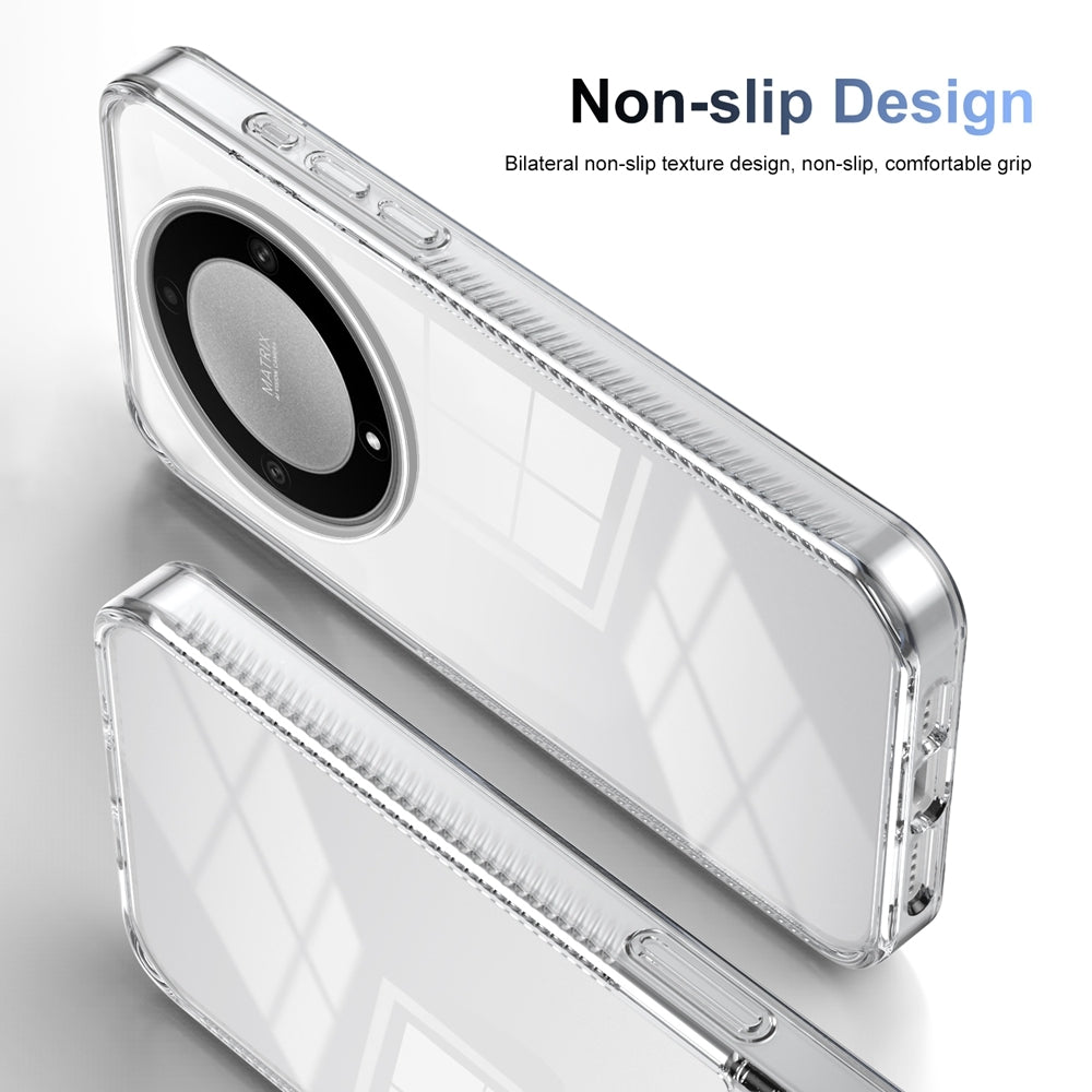 For-Honor-X9a-Anti-slip-Clear-Acrylic-Hybrid-TPU-Phone-Case(Transparent)