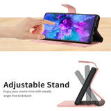 For-Honor-X9a-/-Magic5-Lite-5G-Rhombic-Grid-Texture-Leather-Phone-Case(Pink)