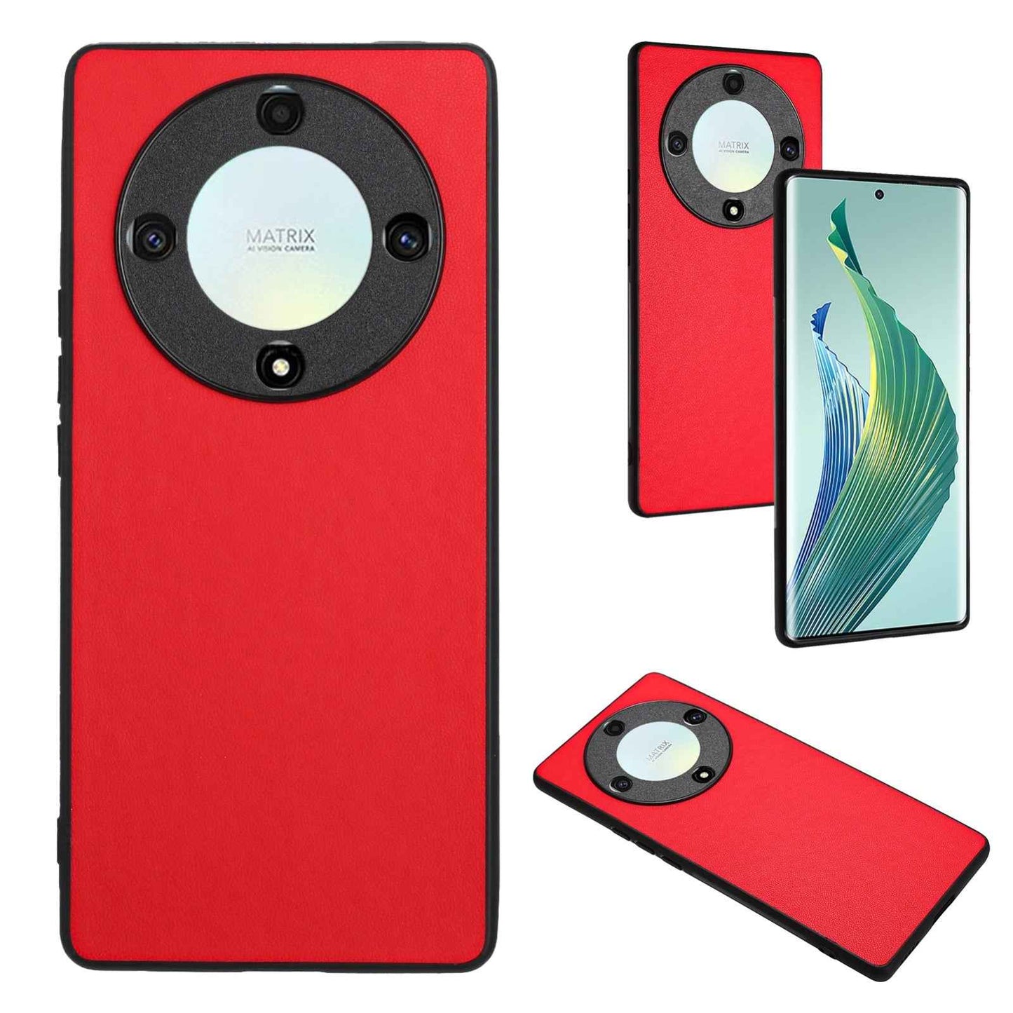 For-Honor-X9a/Magic5-Lite-R20-Leather-Pattern-Phone-Single-Case(Red)