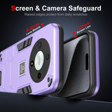 For-Honor-X9b-2-in-1-Shockproof-Phone-Case(Purple)