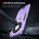 For-Honor-X9b-2-in-1-Shockproof-Phone-Case(Purple)