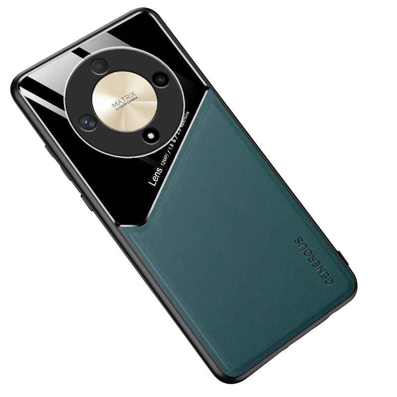 For-Honor-X9b-All-inclusive-Leather-Organic-Glass-Phone-Case(Green)