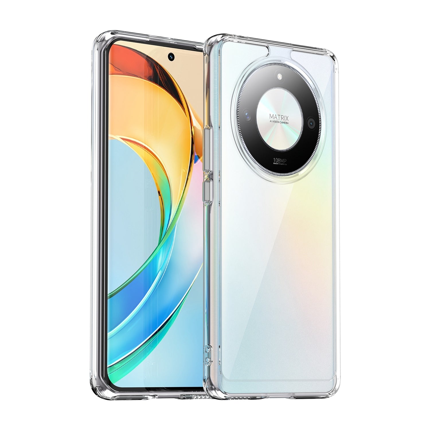 For-Honor-X9b-Colorful-Series-Acrylic-Hybrid-TPU-Phone-Case(Transparent)