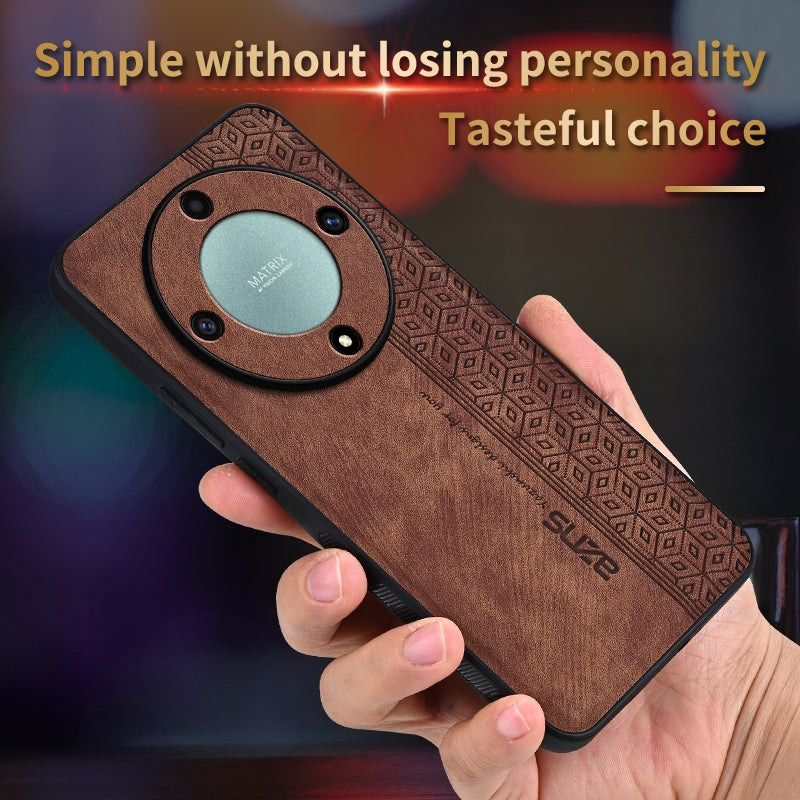 For-Honor-X9b-AZNS-3D-Embossed-Skin-Feel-Phone-Case(Brown)