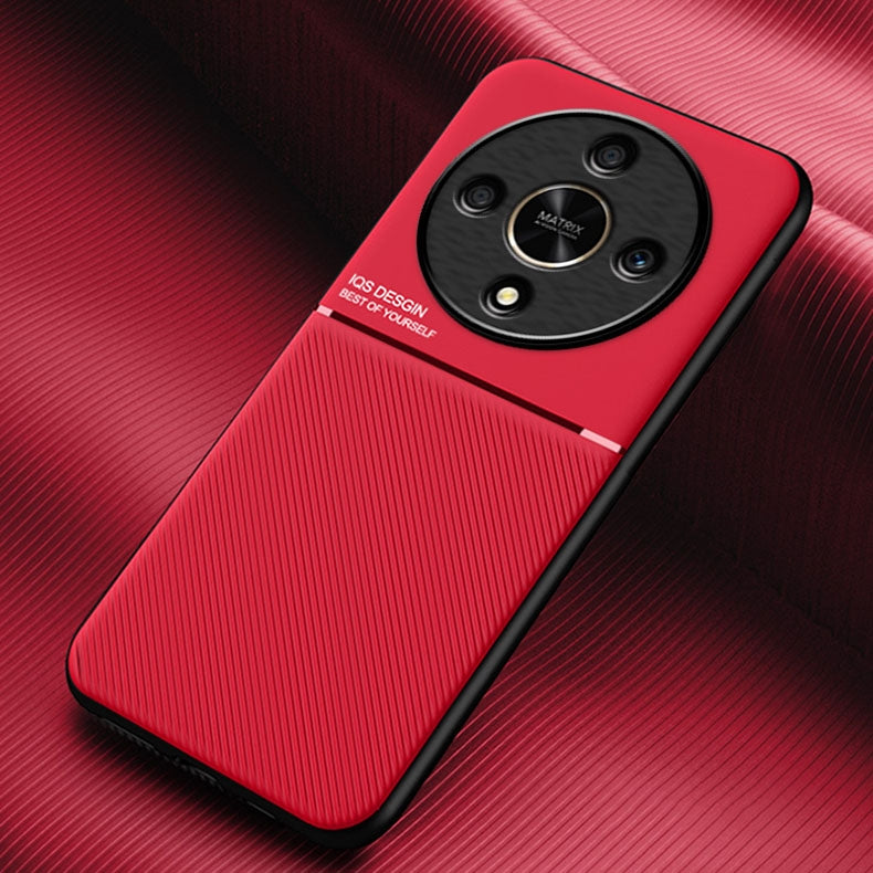 For-Honor-X9b-Classic-Tilt-Strip-Grain-Magnetic-PC-Hybrid-TPU-Phone-Case(Red)