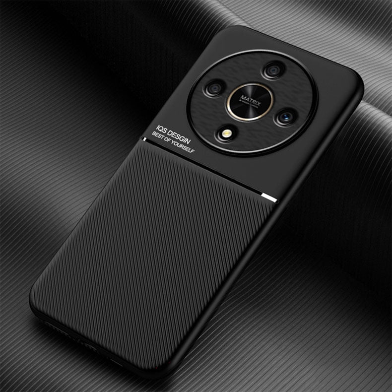 For-Honor-X9b-Classic-Tilt-Strip-Grain-Magnetic-PC-Hybrid-TPU-Phone-Case(Black)