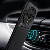 For-Honor-X9b-Classic-Tilt-Strip-Grain-Magnetic-PC-Hybrid-TPU-Phone-Case(Black)