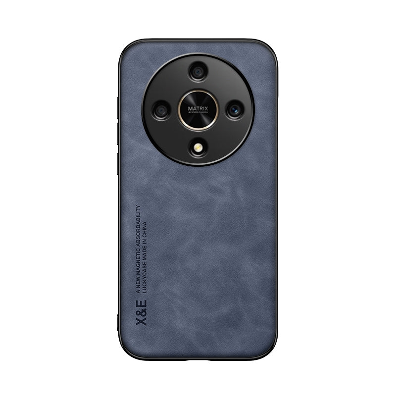 For-Honor-X9b-Skin-Feel-Magnetic-Leather-Back-Phone-Case(Blue)