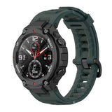 For-Huami-Amazfit-T-Rex-A1918-Tyrannosaurus-Silicone-Watch-Band(Olive-Green)