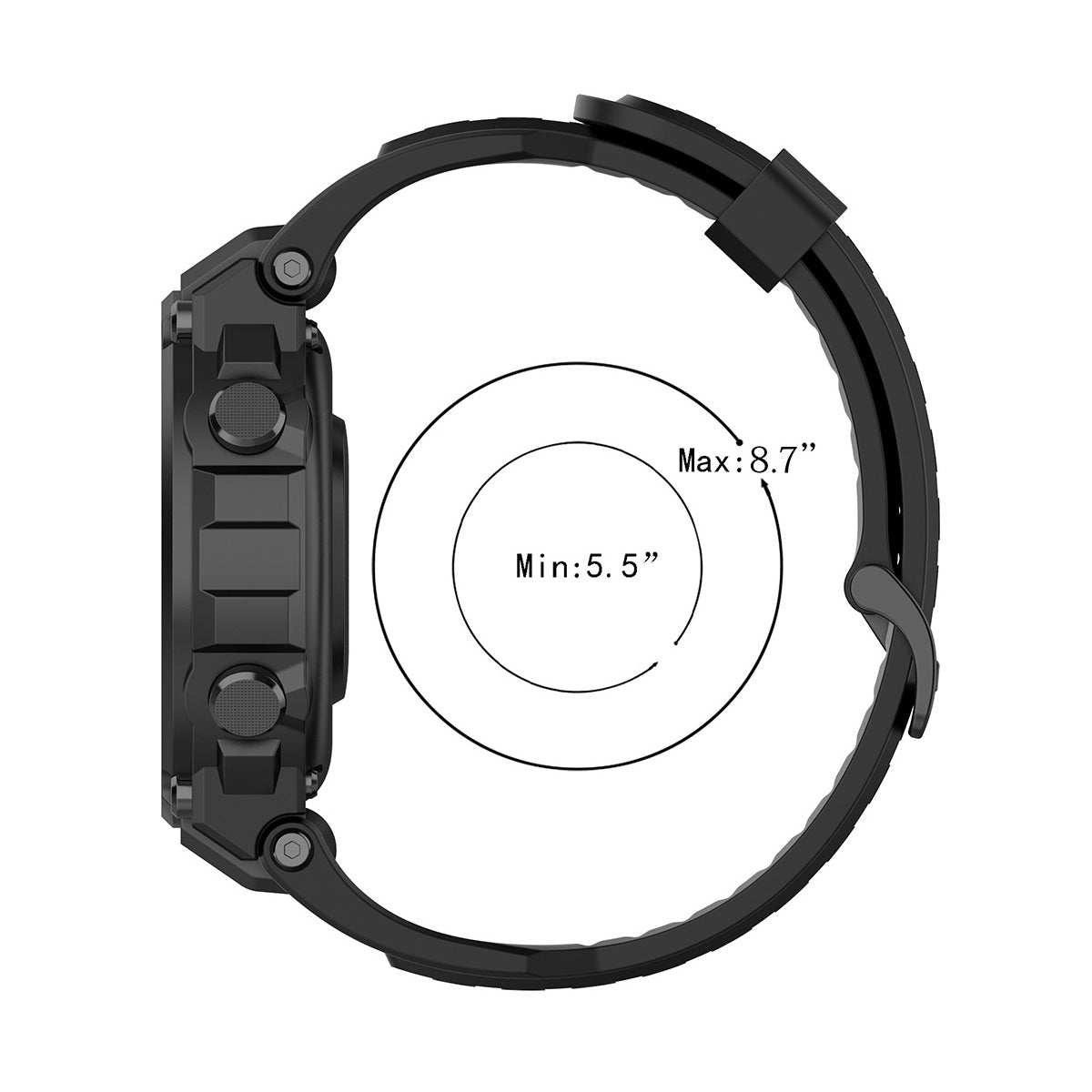 For-Huami-Amazfit-T-Rex-A1918-Tyrannosaurus-Silicone-Watch-Band(Olive-Green)
