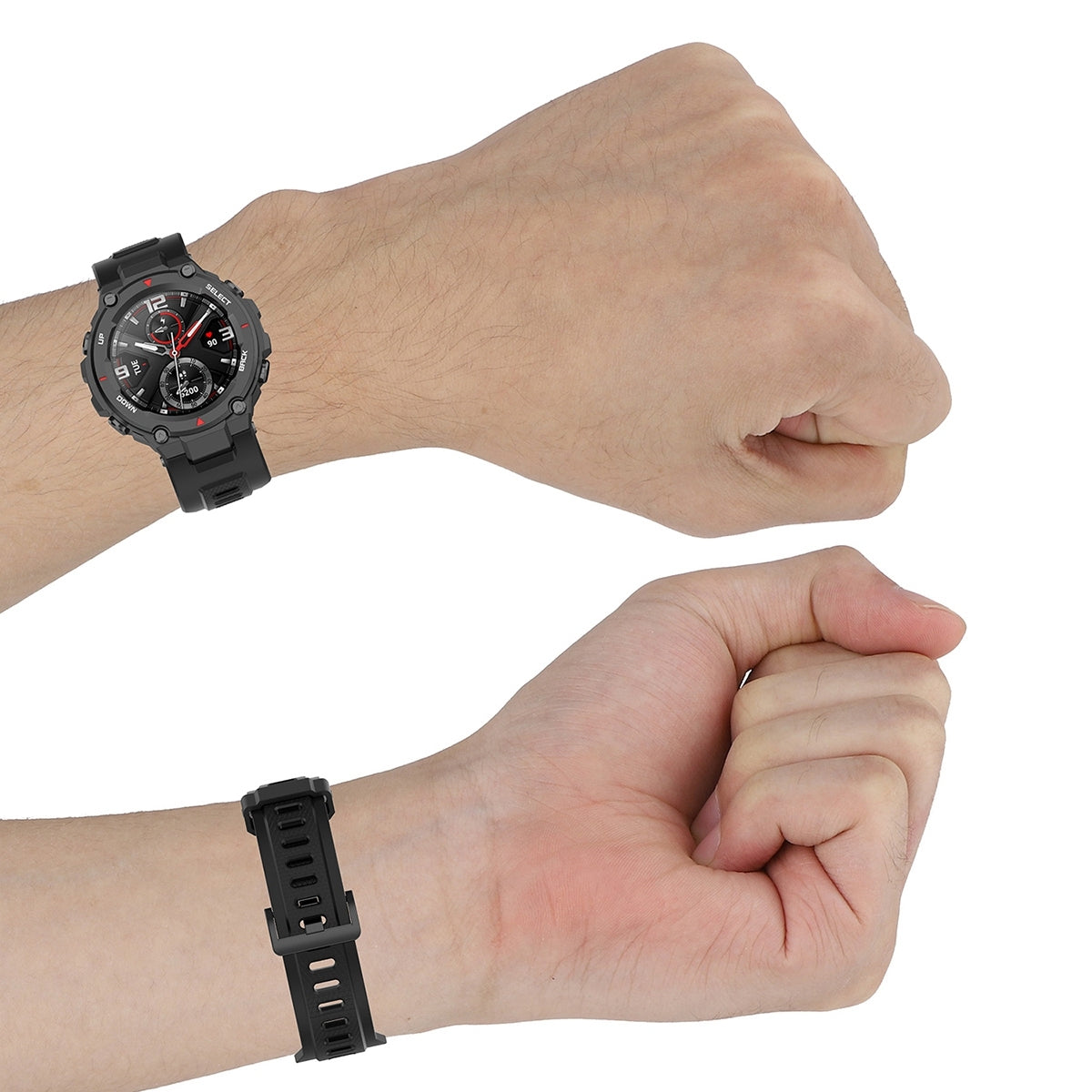 For-Huami-Amazfit-T-Rex-A1918-Tyrannosaurus-Silicone-Watch-Band(Olive-Green)