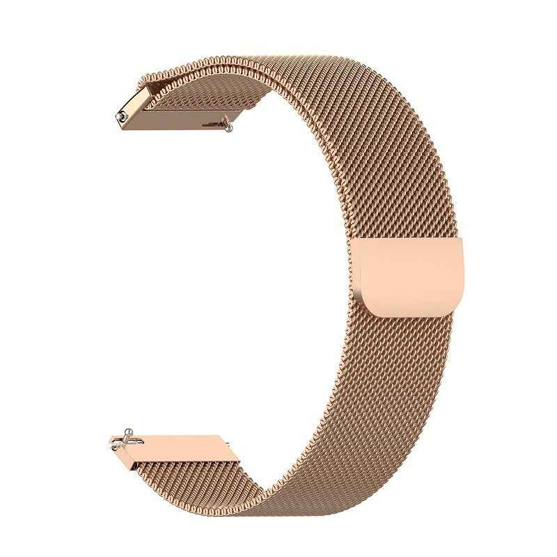For-Huami-Amazfit-GTS-22mm-Milanese-Magnetic-Metal-Watch-Band(Rose-Gold)