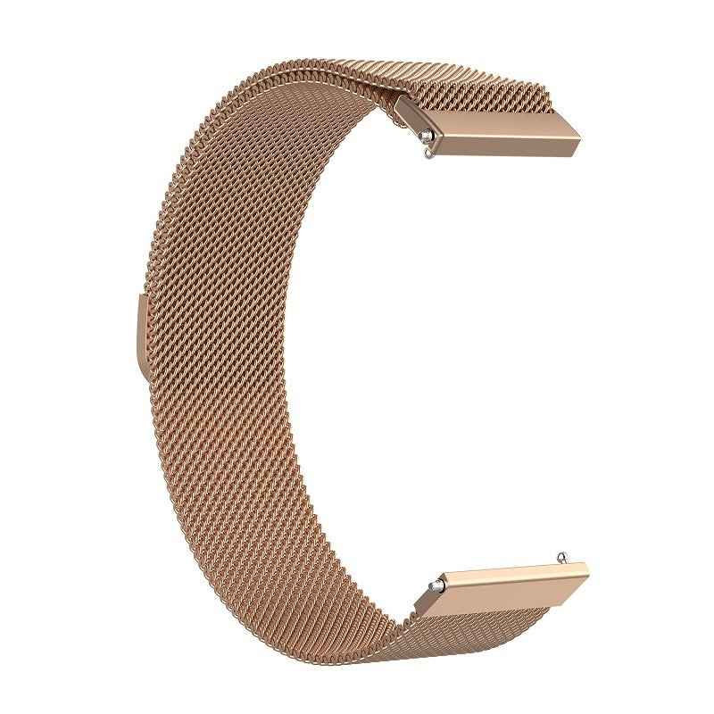 For-Huami-Amazfit-GTS-22mm-Milanese-Magnetic-Metal-Watch-Band(Rose-Gold)