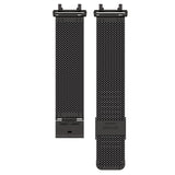 For-Huami-Amazfit-T-Rex-2-Snap-fit-Stainless-Steel-Mesh-Watch-Band(Black)
