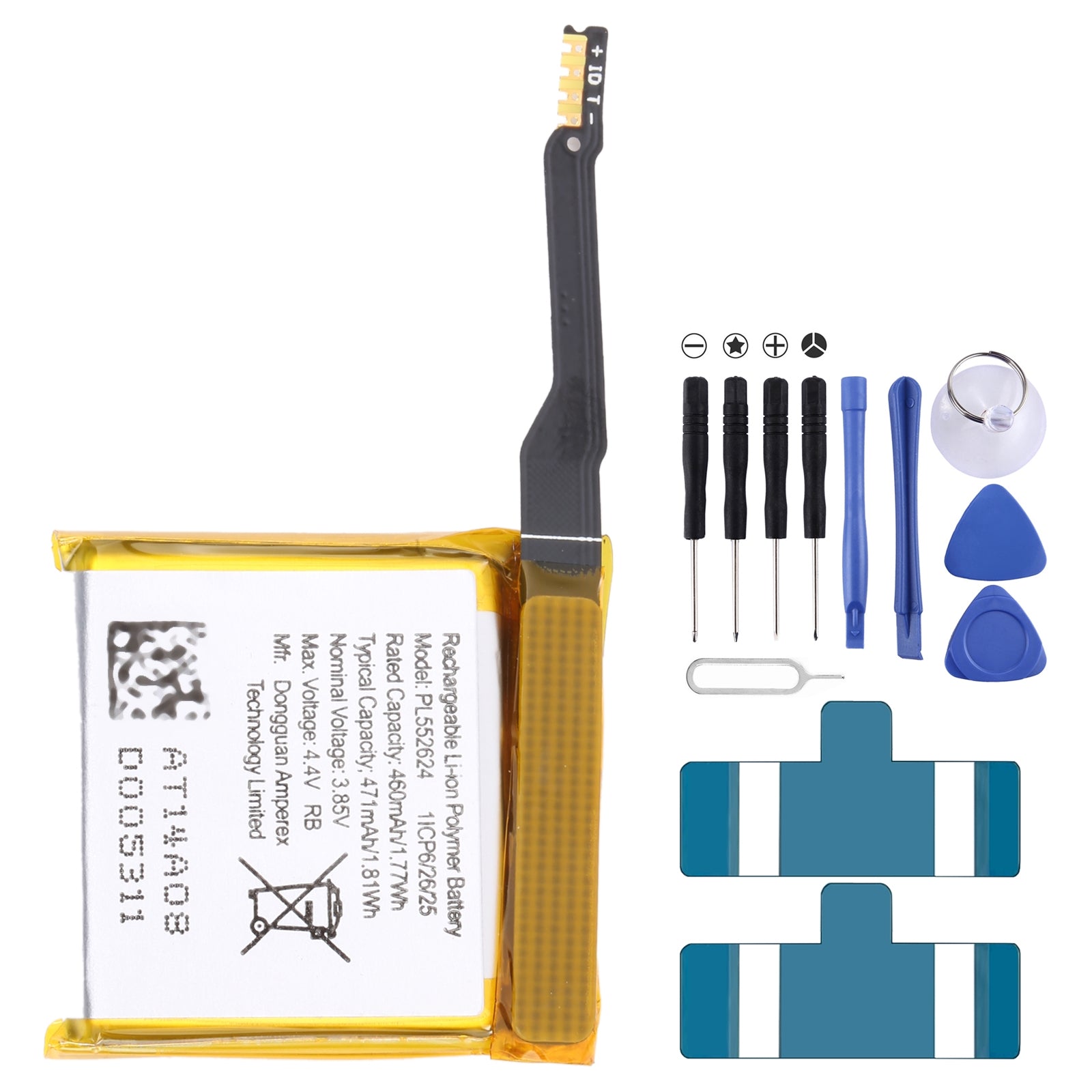For-Huami-AMAZFIT-GTR2/2e-460mAh-PL552624-Battery-Replacement
