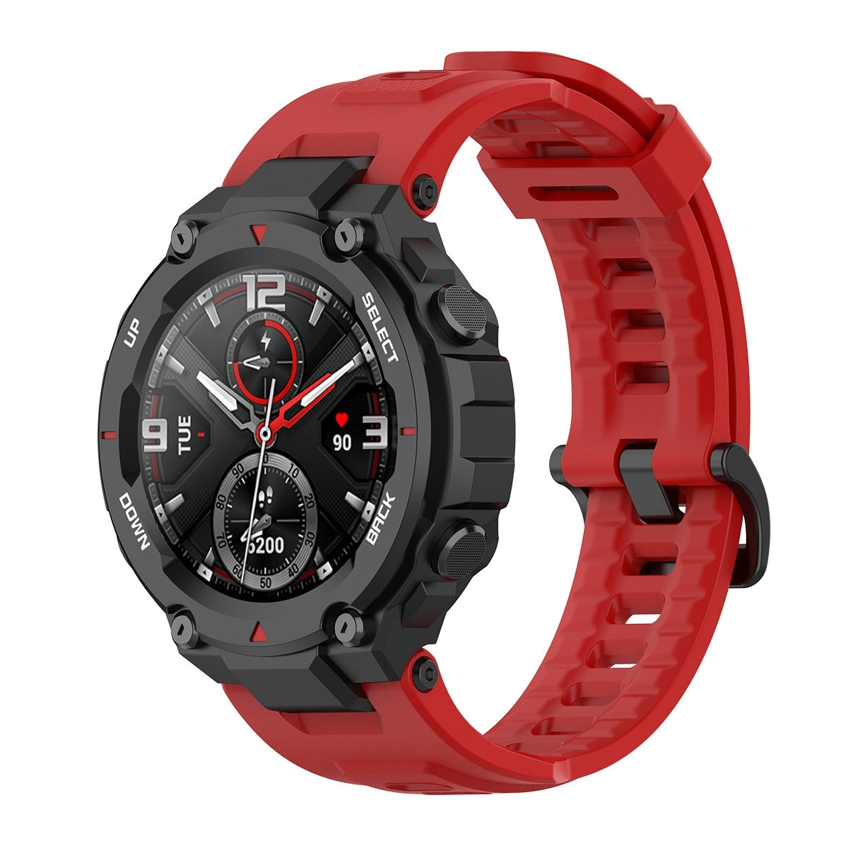 For-Huami-Amazfit-T-Rex-A1918-Tyrannosaurus-Silicone-Watch-Band(Lava-Red)