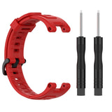 For-Huami-Amazfit-T-Rex-A1918-Tyrannosaurus-Silicone-Watch-Band(Lava-Red)