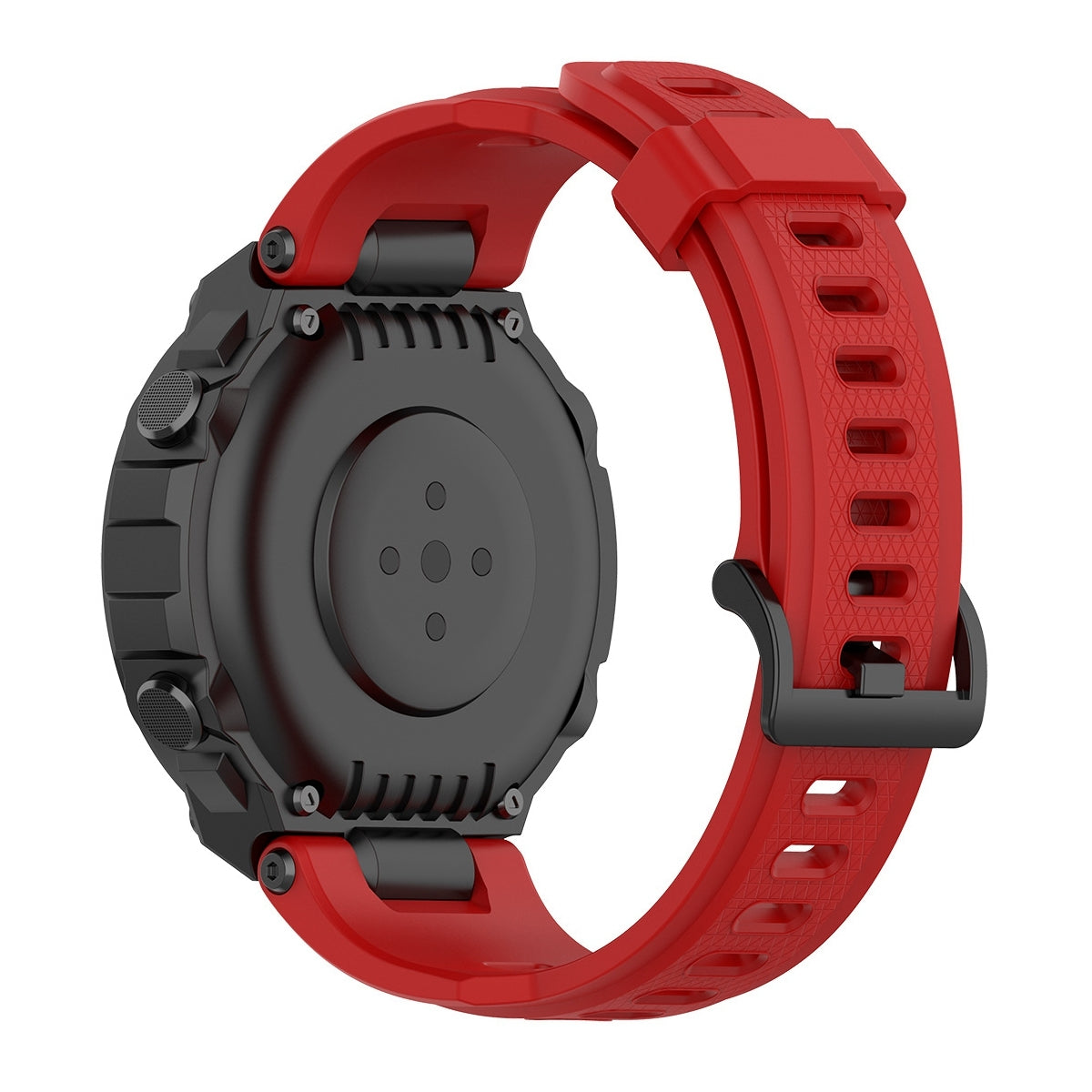For-Huami-Amazfit-T-Rex-A1918-Tyrannosaurus-Silicone-Watch-Band(Lava-Red)