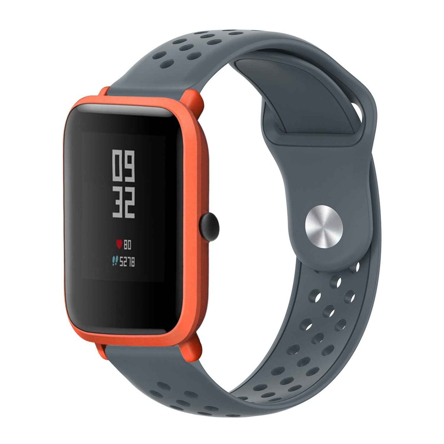 For-Huami-Amazfit-Youth-Edition-Silicone-Breathable-Watch-Band(Gray)