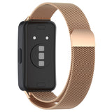 For-Huawei-Band-10-/-9-/-8-Milanese-Metal-Watch-Band(Rose-Gold)