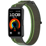 For-Huawei-Band-10-/-10-NFC-/-9-/-9-NFC-/-8-/-8-NFC-Loop-Nylon-Hook-and-Loop-Fastener-Watch-Band(Blackish-Green)