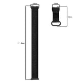 For-Huawei-Band-10-/-10-NFC-/-9-/-9-NFC-/-8-/-8-NFC-Loop-Nylon-Hook-and-Loop-Fastener-Watch-Band(Blackish-Green)