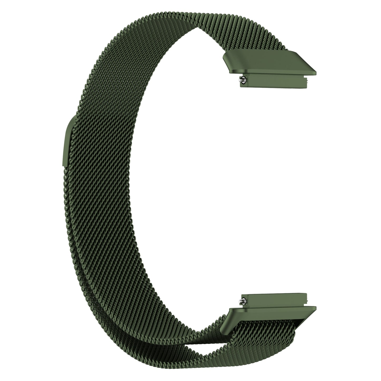 For-Huawei-Band-7-/-7-NFC-Milan-Metal-Magnetic-Watch-Band(Green)