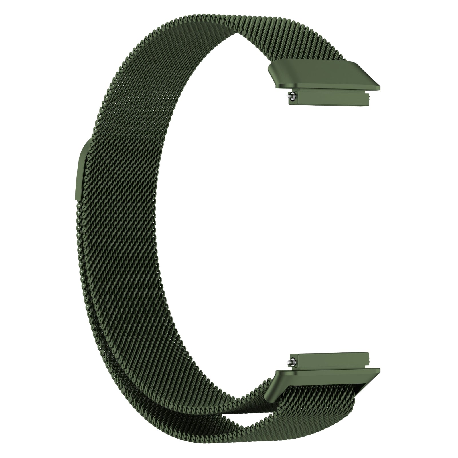 For-Huawei-Band-7-/-7-NFC-Milan-Metal-Magnetic-Watch-Band(Green)