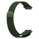 For-Huawei-Band-7-/-7-NFC-Milan-Metal-Magnetic-Watch-Band(Green)