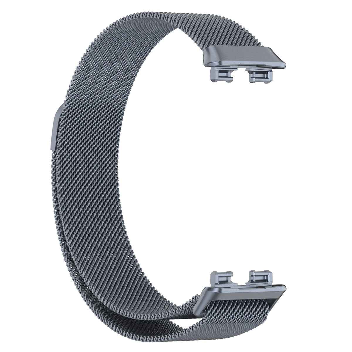For-Huawei-Band-10-/-9-/-8-Milanese-Metal-Watch-Band(Space-Grey)
