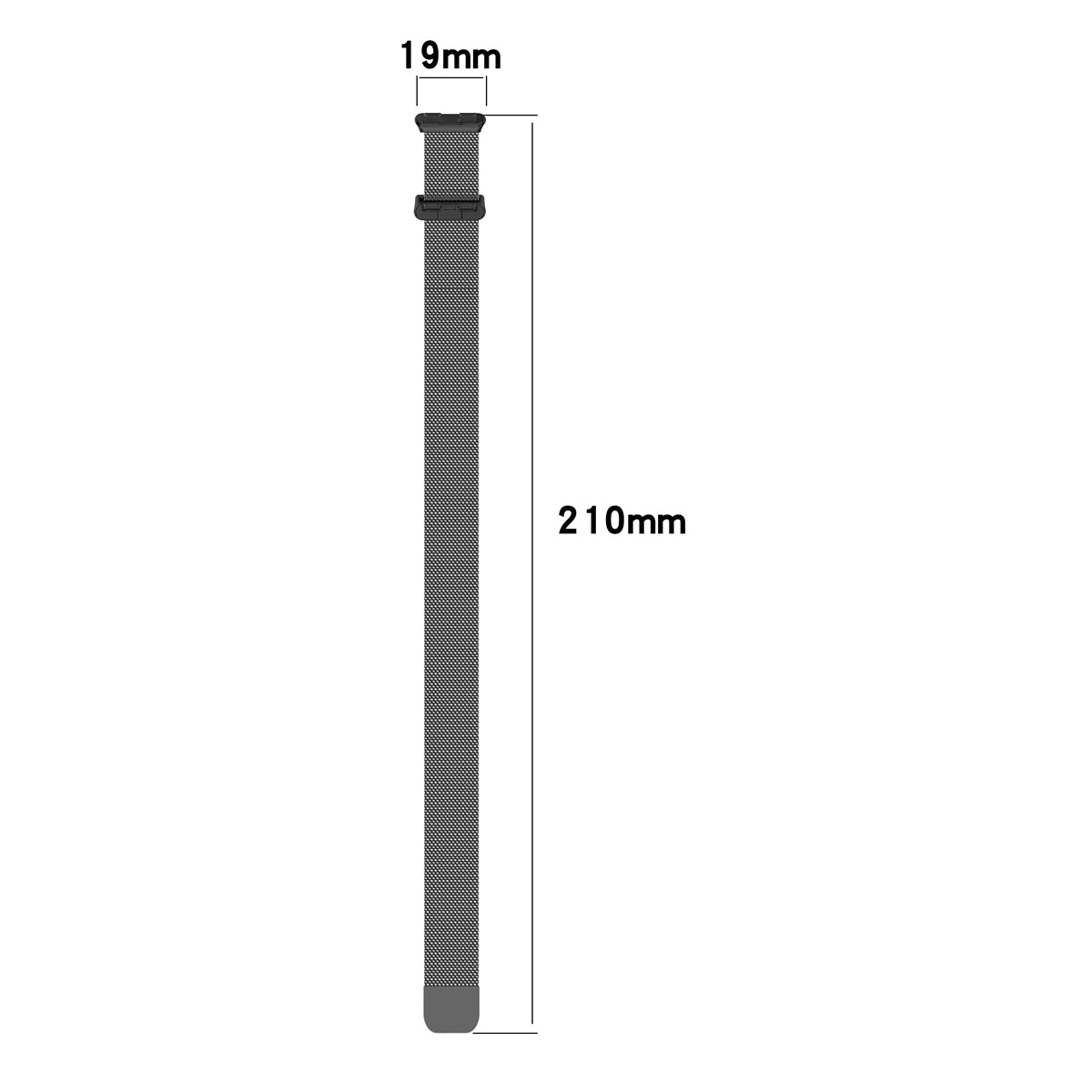 For-Huawei-Band-10-/-9-/-8-Milanese-Metal-Watch-Band(Space-Grey)