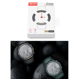 For-Huawei-Honor-Magic-2-46mm-Smart-Watch-TPU-Protective-Case,-Color:Black+White-Luminous-Green