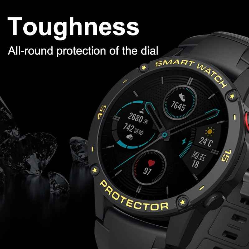 For-Huawei-Honor-Magic-2-46mm-Smart-Watch-TPU-Protective-Case,-Color:Black+White-Luminous-Green