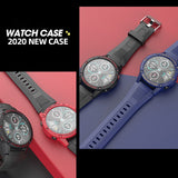 For-Huawei-Honor-Magic-2-46mm-Smart-Watch-TPU-Protective-Case,-Color:Black+White-Luminous-Green