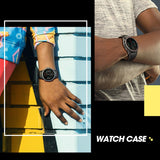 For-Huawei-Honor-Magic-2-46mm-Smart-Watch-TPU-Protective-Case,-Color:Black+White-Luminous-Green