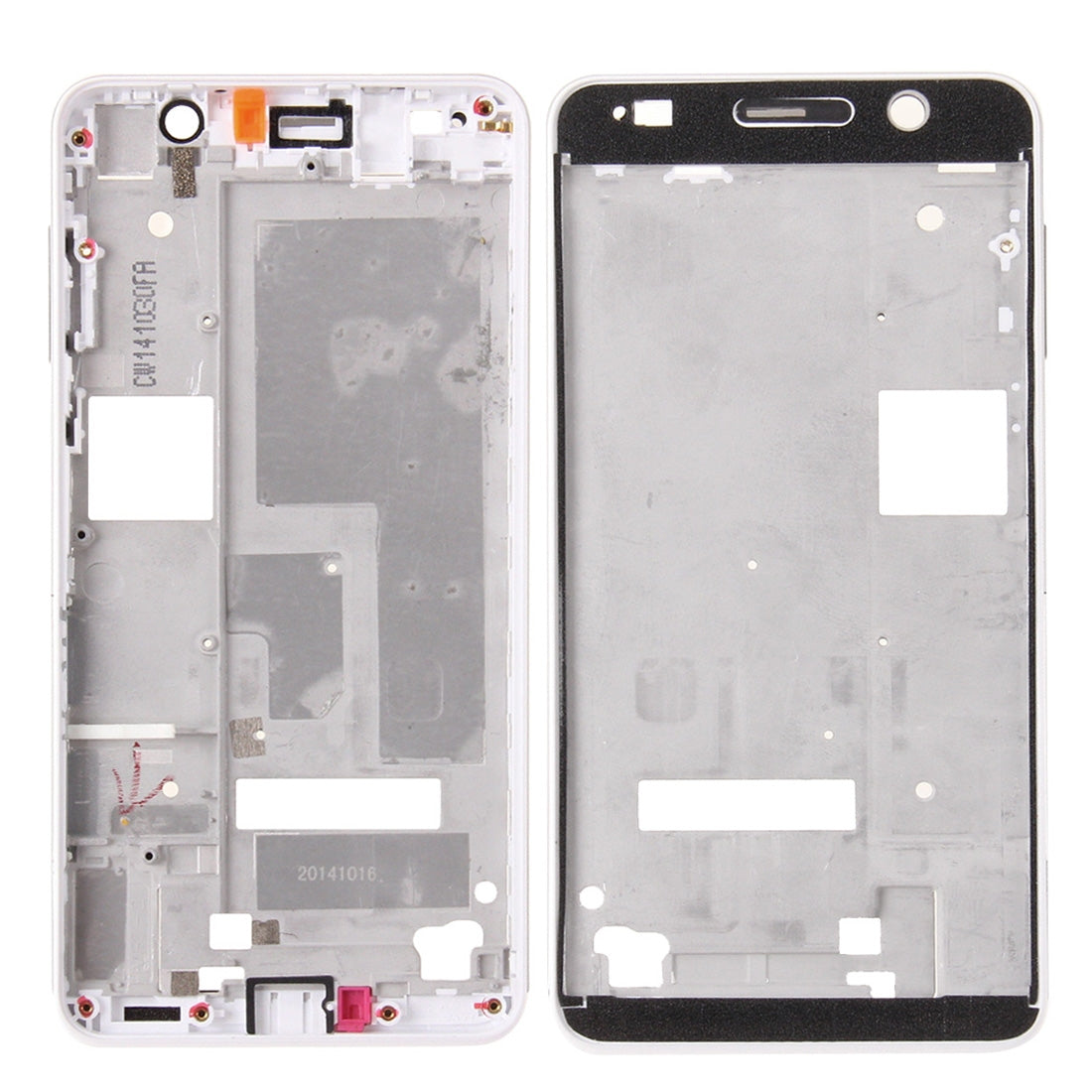 For-Huawei-Honor-6-Front-Housing-LCD-Frame-Bezel(White)