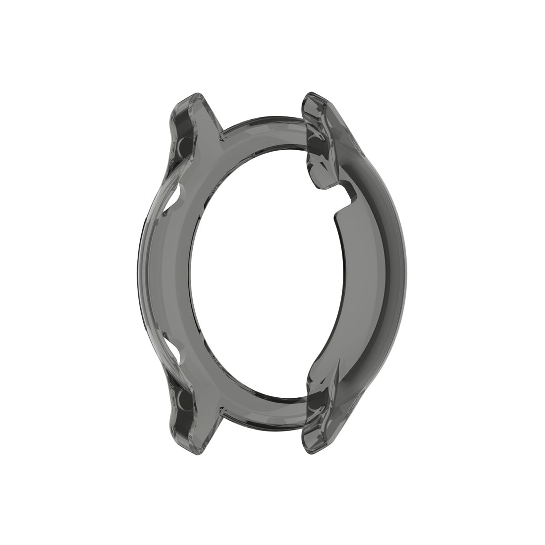 For-Huawei-Honor-Magic-watch2-42mm-TPU-Wrapped-Empty-Half-Case-Watch-Case(Transparent-Black)