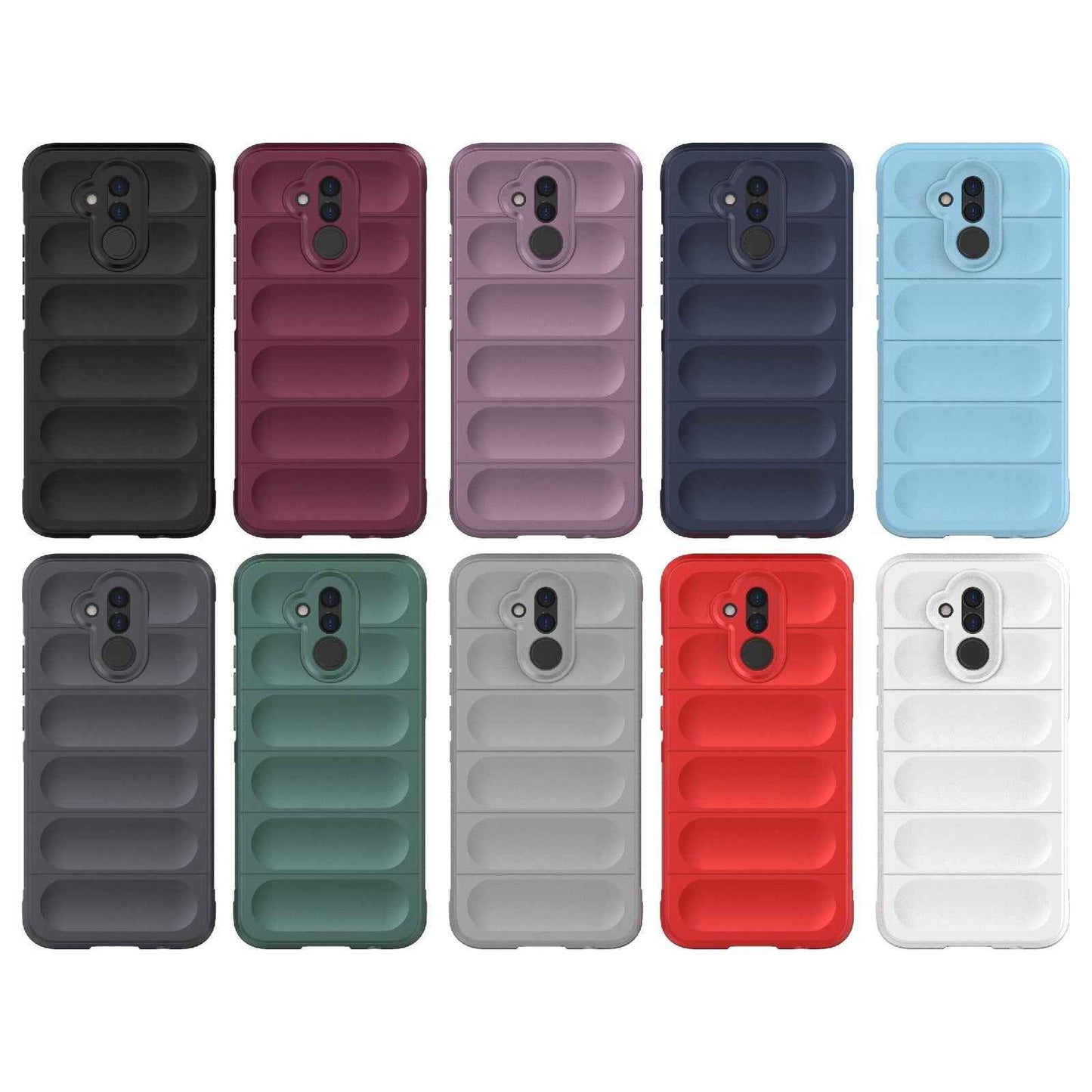 For-Huawei-Mate-20-Lite-Magic-Shield-TPU-+-Flannel-Phone-Case(Black)