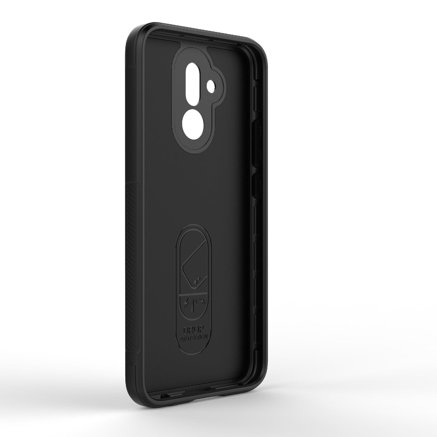 For-Huawei-Mate-20-Lite-Magic-Shield-TPU-+-Flannel-Phone-Case(Black)