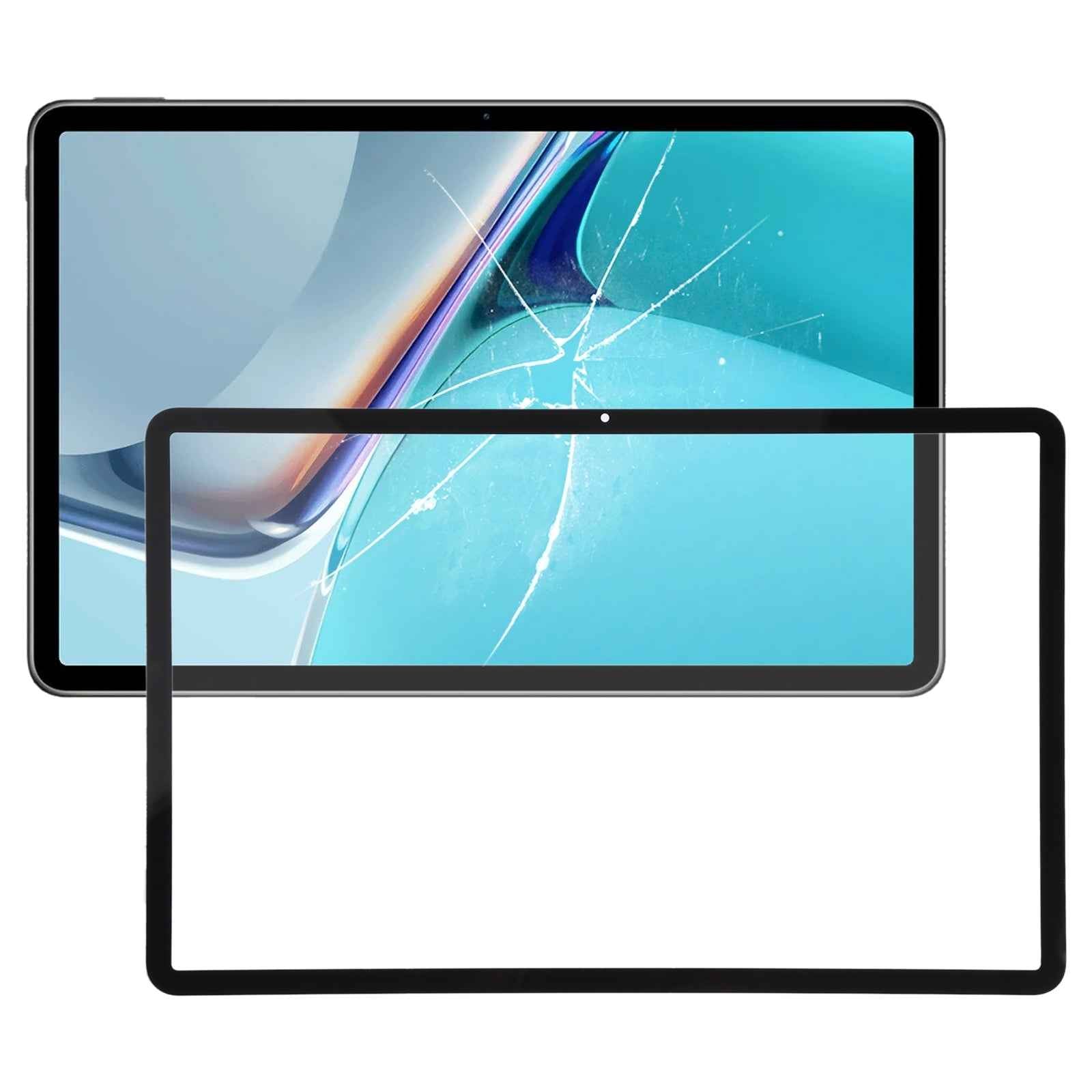 For-Huawei-MatePad-11-2021-DBY-W09-DBY-AL00-Front-Screen-Outer-Glass-Lens-(Black)