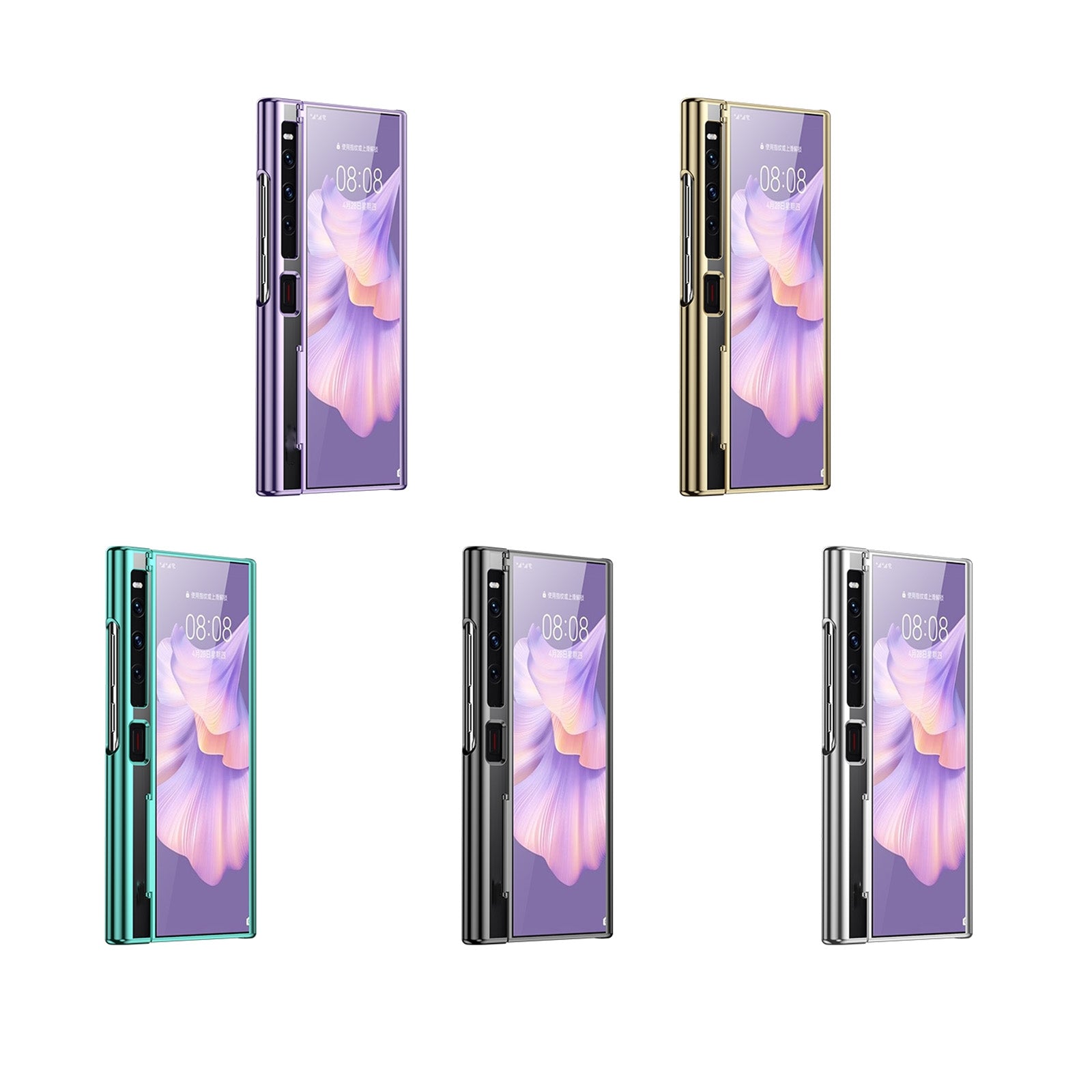 For-Huawei-Mate-Xs-2-6D-Electroplate-PC-Phone-Case(Purple)