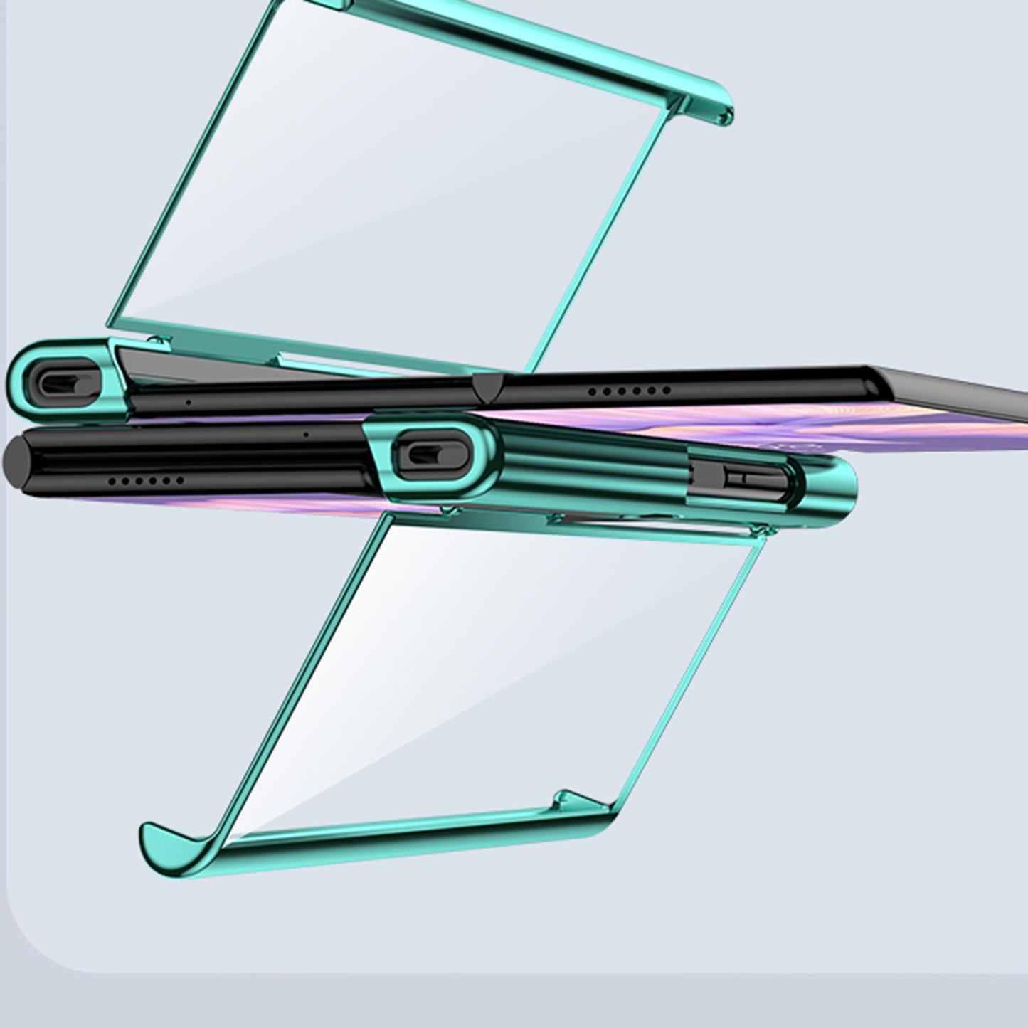 For-Huawei-Mate-Xs-2-6D-Electroplate-PC-Phone-Case(Purple)