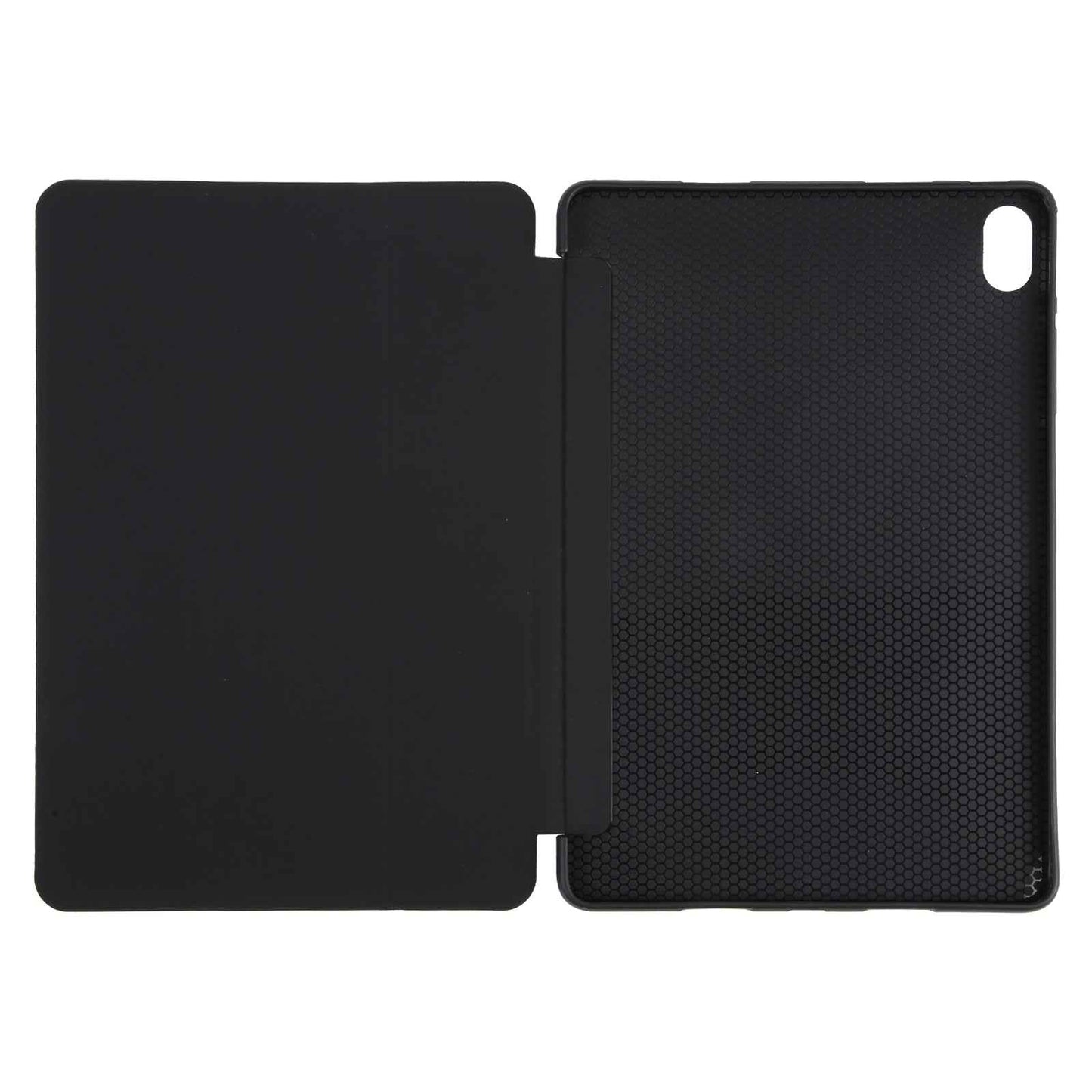 For-Huawei-MatePad-SE-11-GEBEI-3-folding-Holder-Shockproof-Flip-Leather-Tablet-Case(Black)