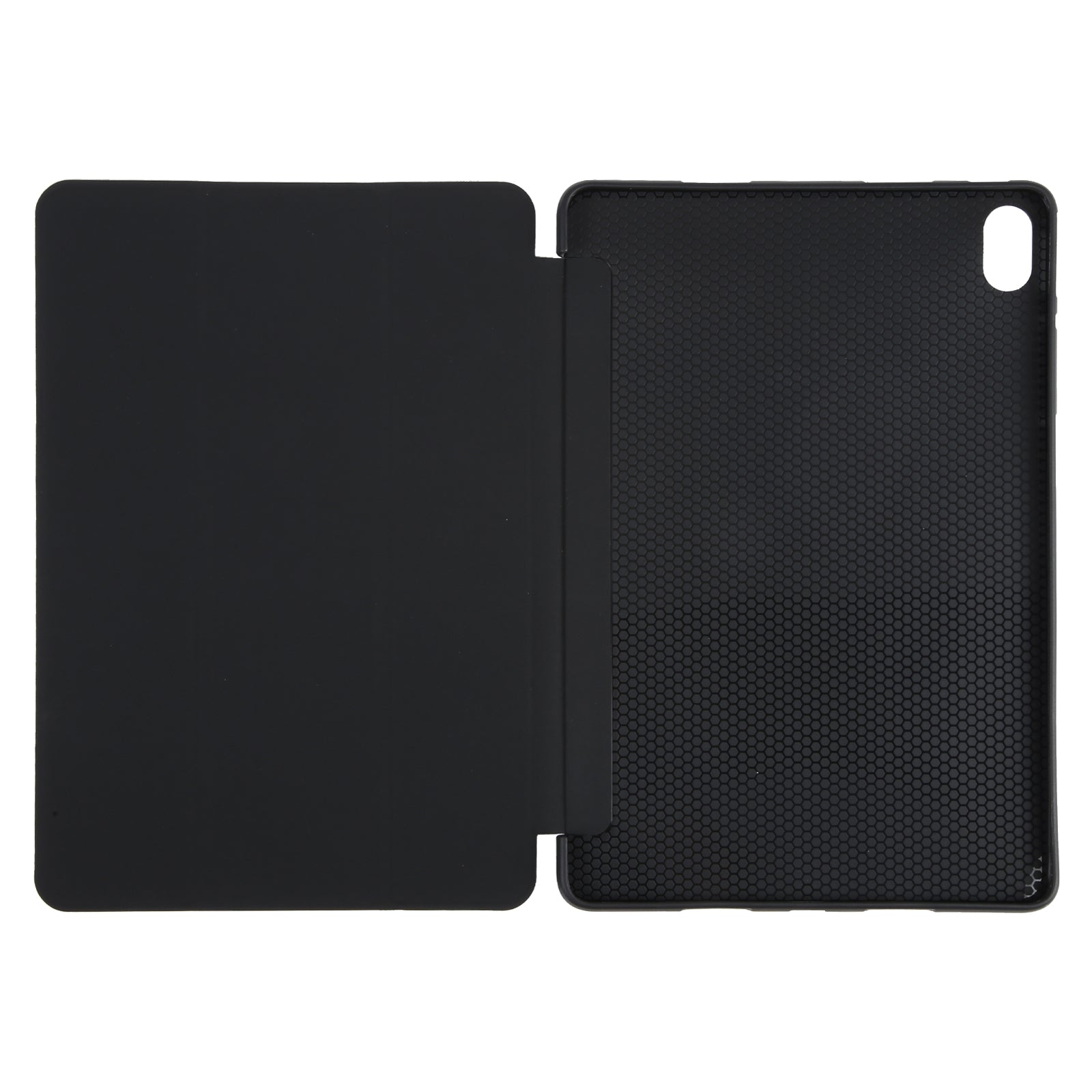 For-Huawei-MatePad-SE-11-GEBEI-3-folding-Holder-Shockproof-Flip-Leather-Tablet-Case(Black)